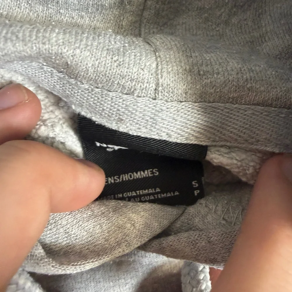 The North Face Mens Gray Box Logo Hoodie Never Stop Exploring Pullover Small